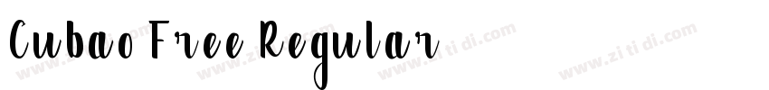 Cubao Free Regular字体转换